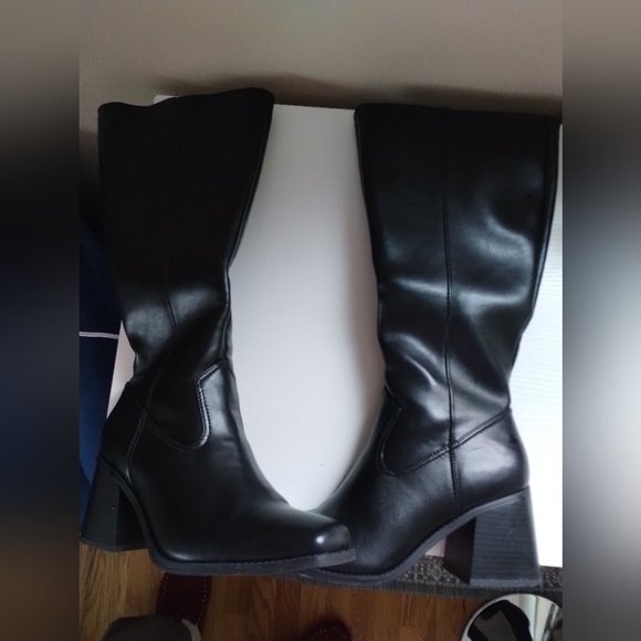 Dream Pairs Knee High Boots Chunky Heel 9.5 - Picture 8 of 11